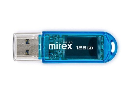 USB Флеш Mirex Elf 128GB, USB 3.0, Синий (Быт)